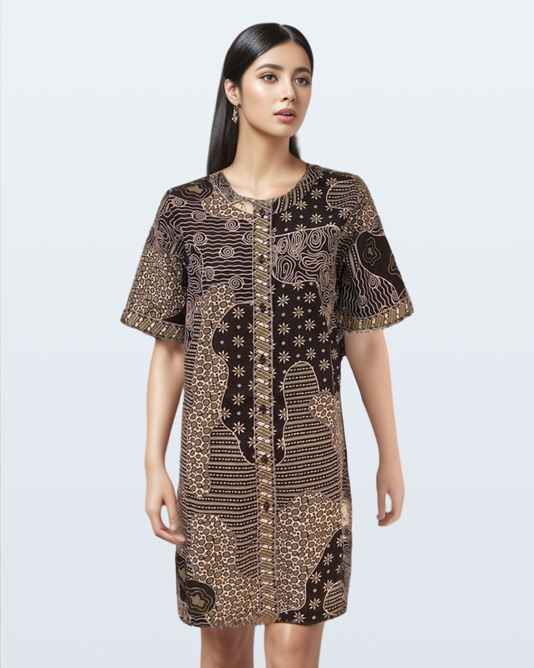 Days By Danar Hadi Dress - Sekar Jagad Modern Hijau