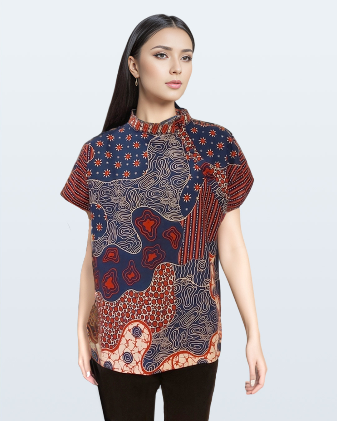 Days By Danar Hadi Blouse - Sekar Jagad Modern Merah