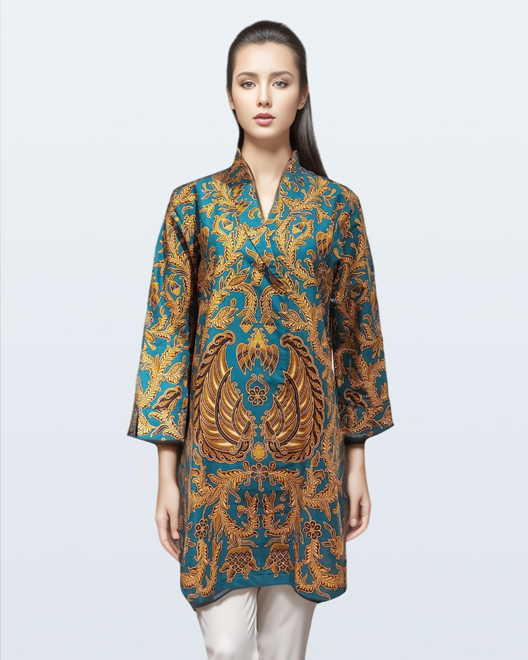 Dress Danar Hadi Gurdo Latar Rambat - Hijau