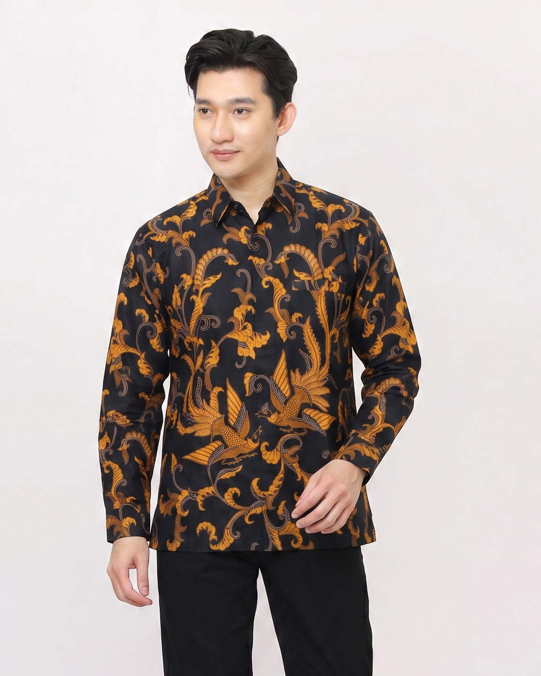 Kemeja Batik Lengan Panjang Peksi Nendro Sogan