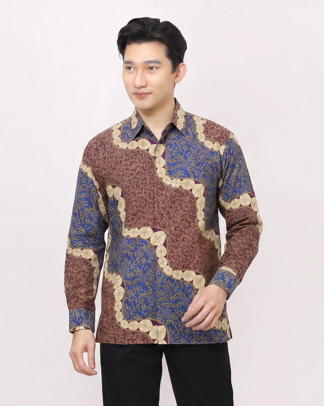 Lengan Panjang Lengko Picis - Biru 2