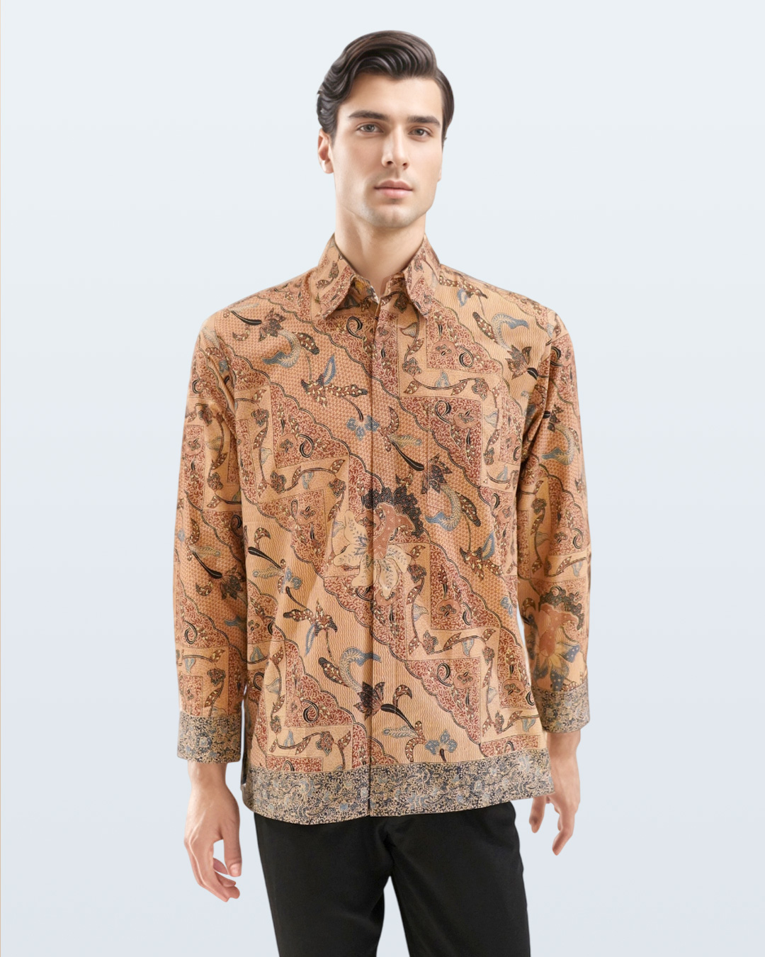 Kemeja Batik Lengan Panjang Galar Madura - Pink