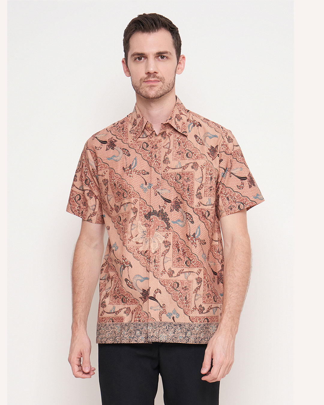 Kemeja Batik Lengan Pendek Galar Madura – Pink