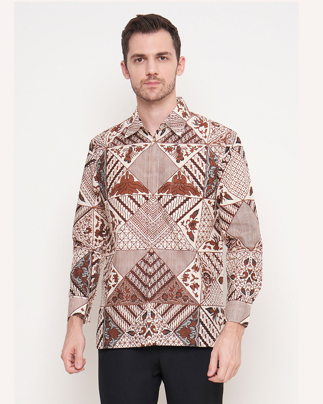 Kemeja Batik Lengan Panjang Tambal Modren 2 - Lawasan