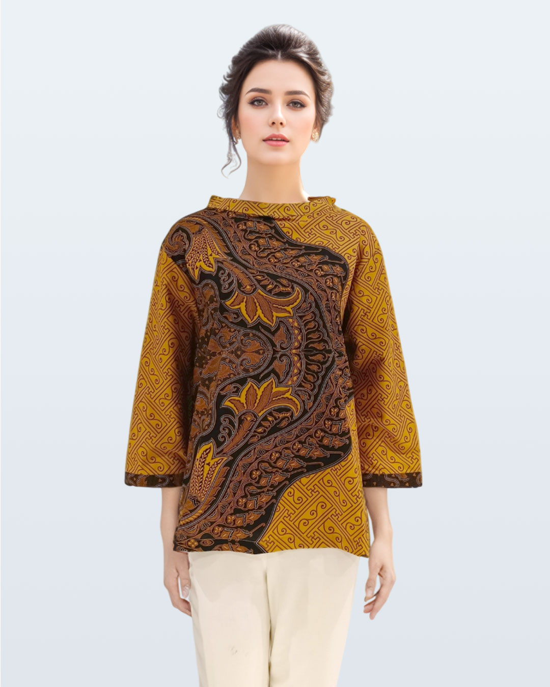 Blouse Lengan Panjang Benji Rans Lili - Sogan 1