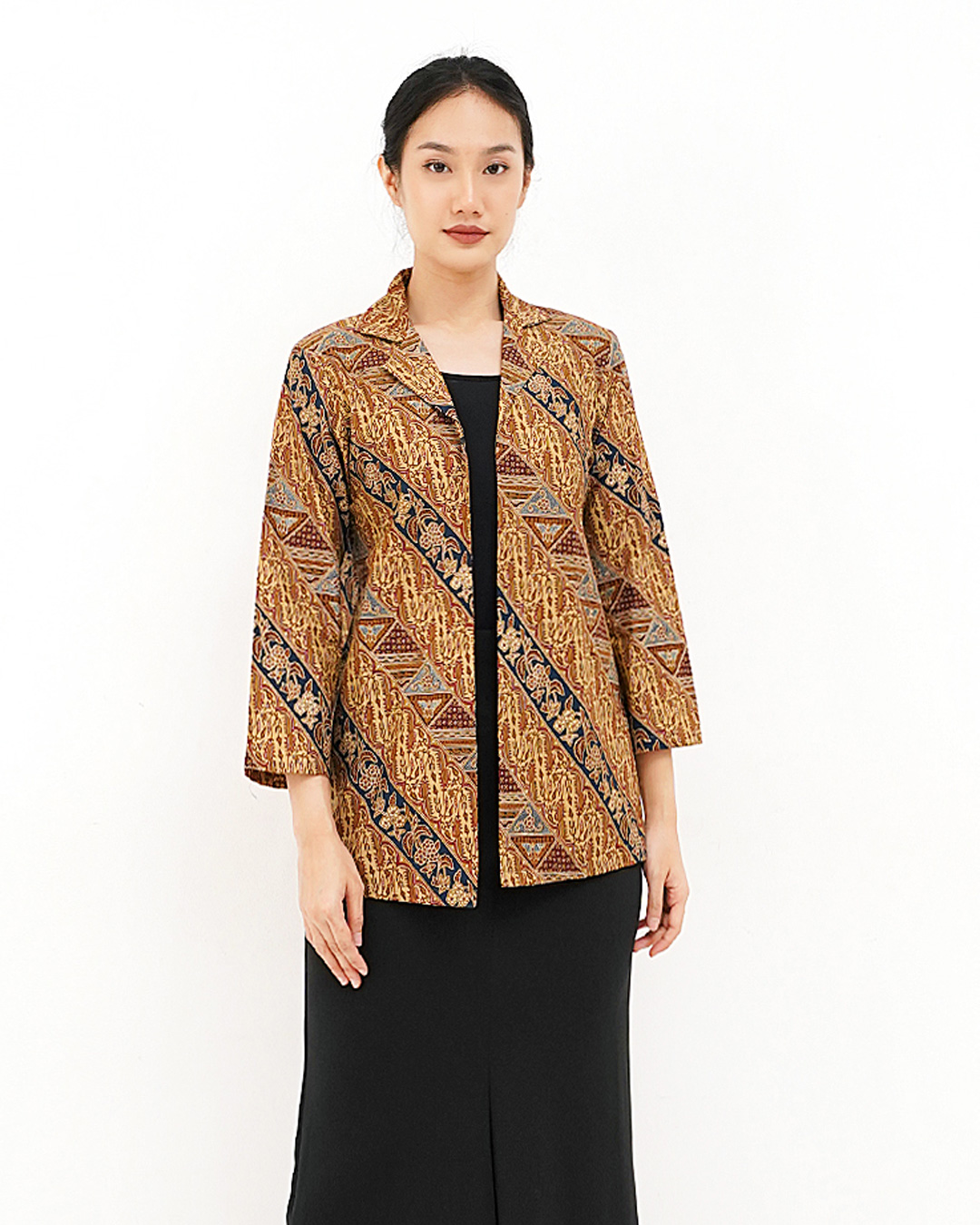 Outer Danar Hadi Lengan Panjang Lereng Tambal Puspa - Cokelat Cover