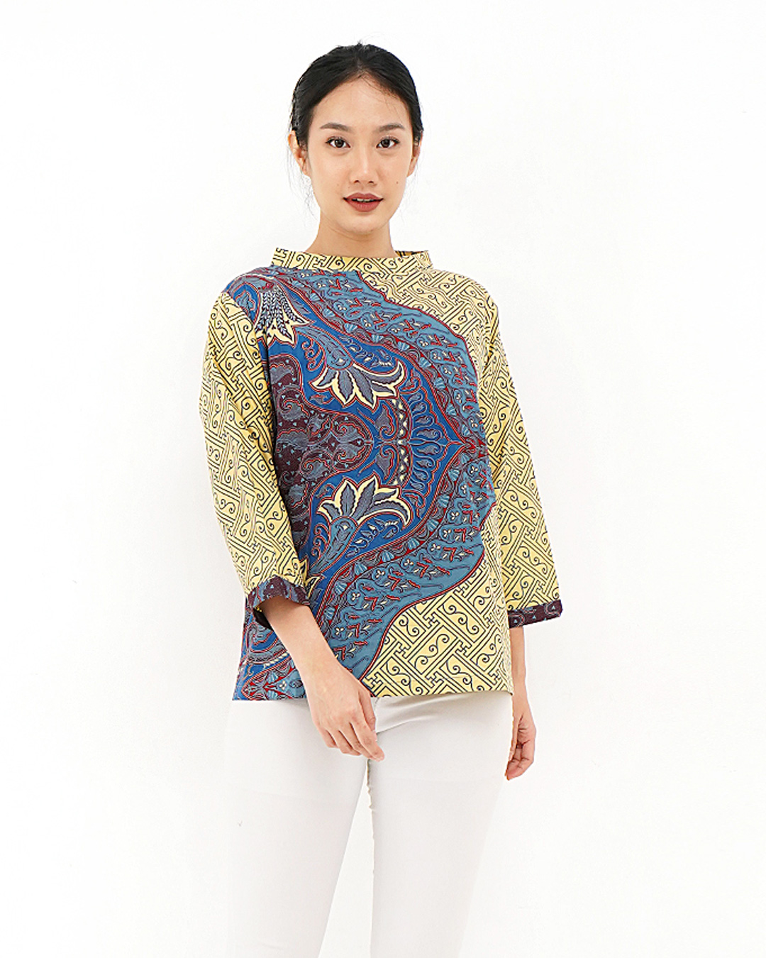 Blouse Lengan Panjang Benji Rans Lili - Abu abu