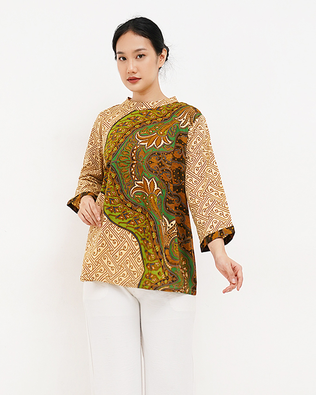 Blouse Lengan Panjang Benji Rans Lili - Hijau